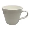 White ceramic mug for home use, simple and high-quality appearance, heat-resistant and anti-scald Item Picture